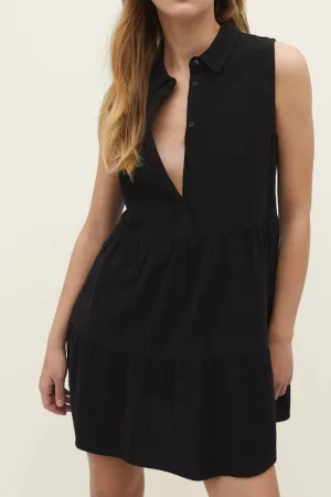 Veroia Black Dress